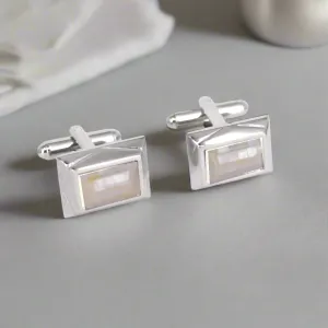 MarZthomson Mosaic MOP Rectangle Cufflinks