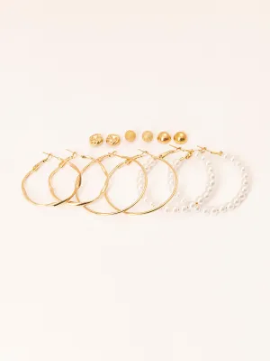 Metallic Earrings Set