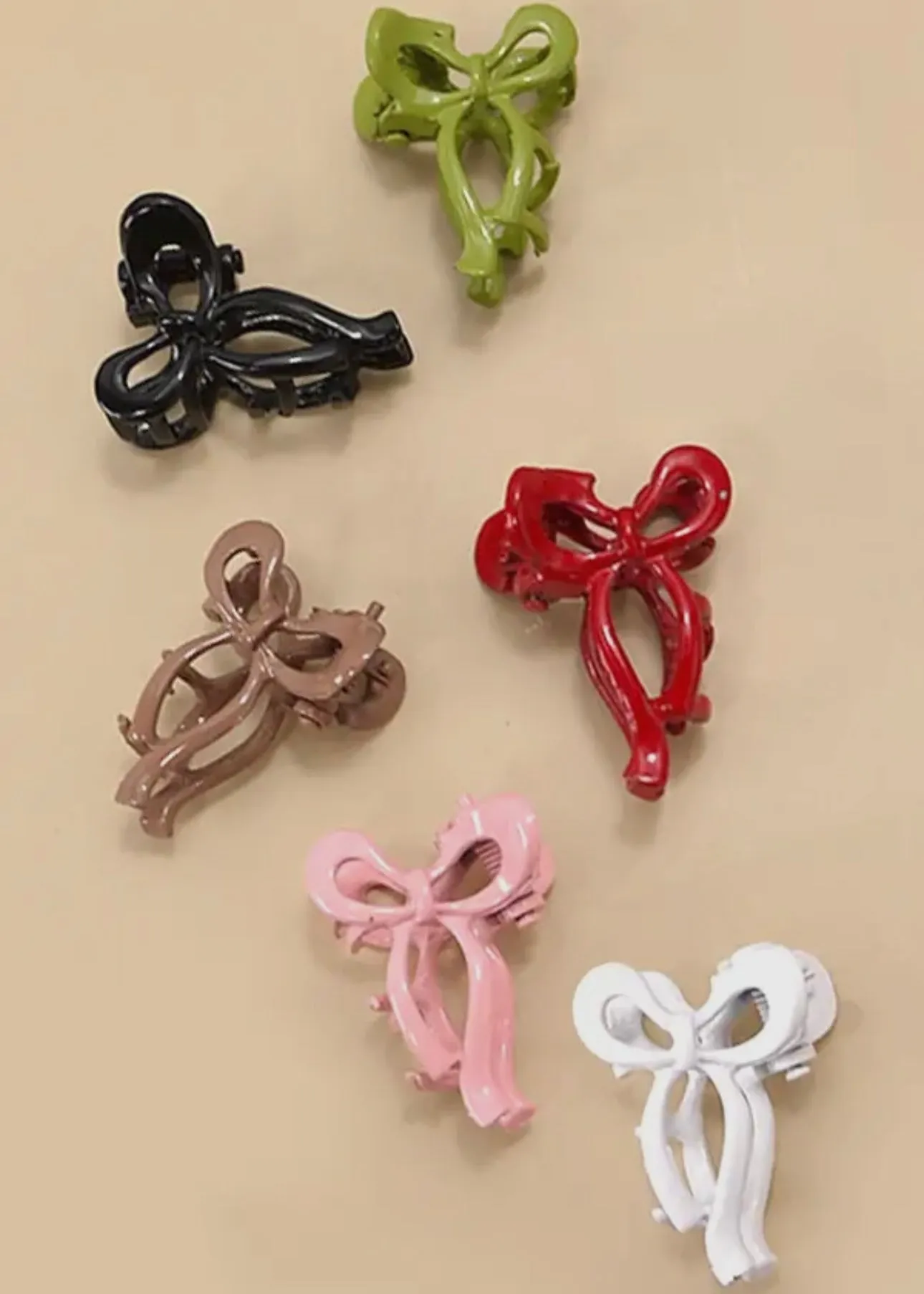 Mini Bow Claw Clips