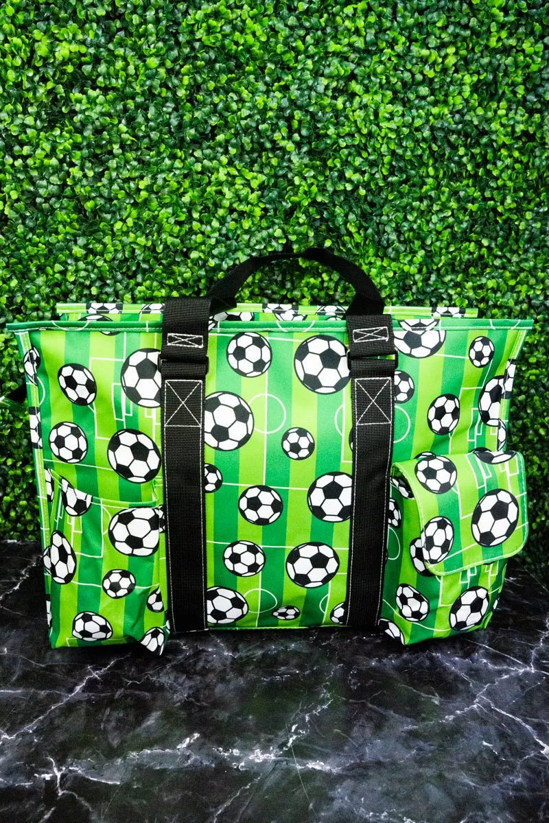 NGIL Here For The Goals with Black Trim Large Organizer Tote