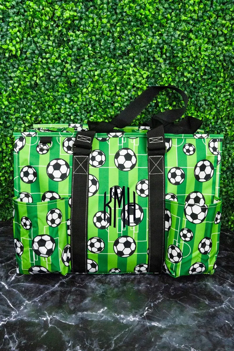 NGIL Here For The Goals with Black Trim Large Organizer Tote