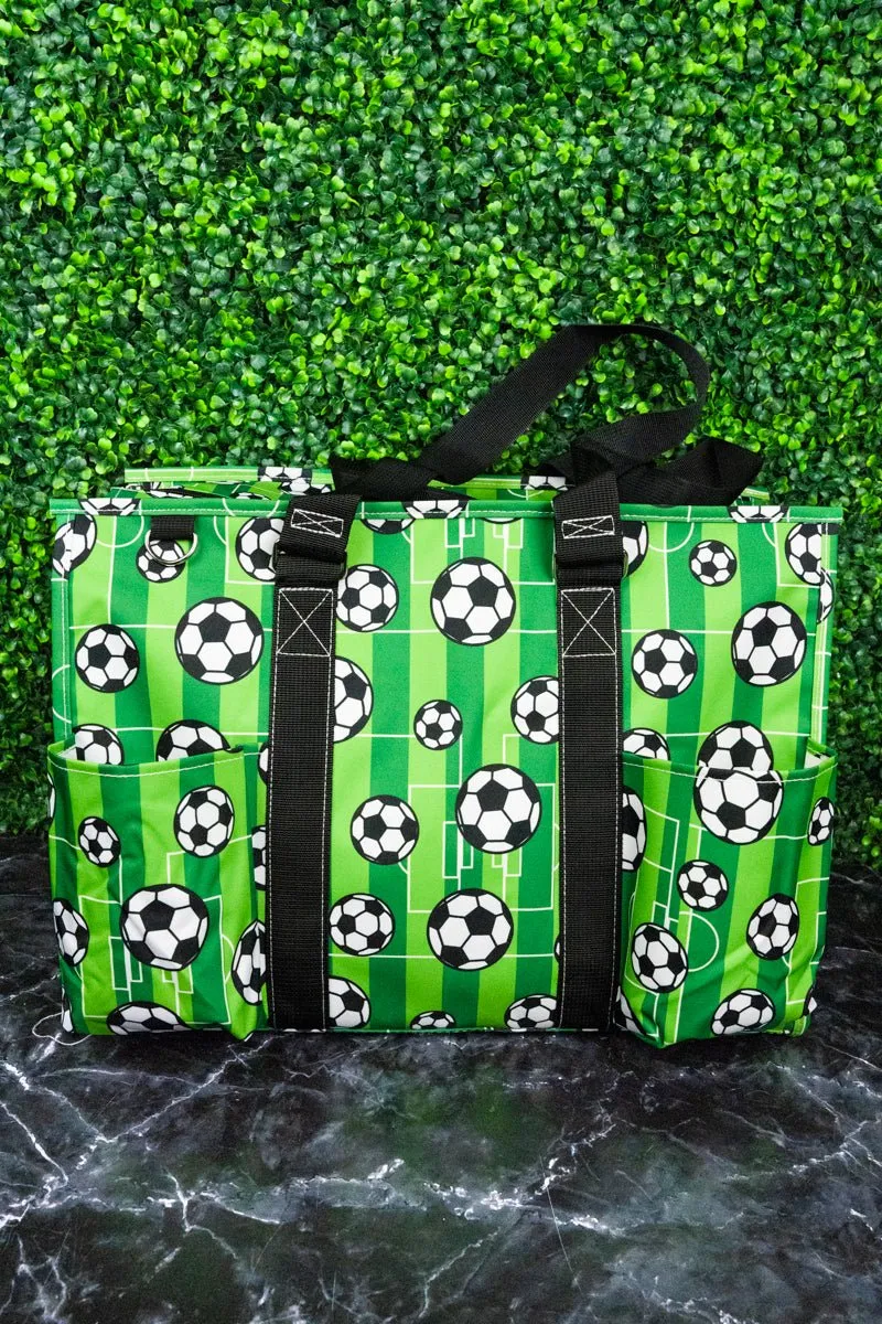 NGIL Here For The Goals with Black Trim Large Organizer Tote