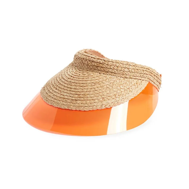 Orange billiard visor - LOLA HATS