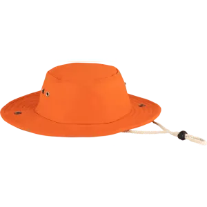 Orange brimmed bush sun hat