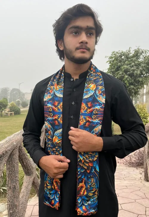 PAKISTANI BRAND SCARF FOR MEN - ETHEREAL EAGLE