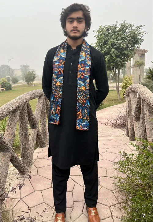 PAKISTANI BRAND SCARF FOR MEN - ETHEREAL EAGLE