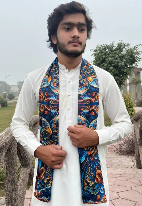 PAKISTANI BRAND SCARF FOR MEN - ETHEREAL EAGLE