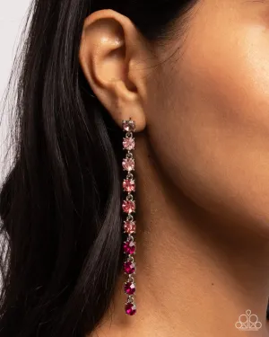 Paparazzi Earring ~ Opulent Ombré - Pink