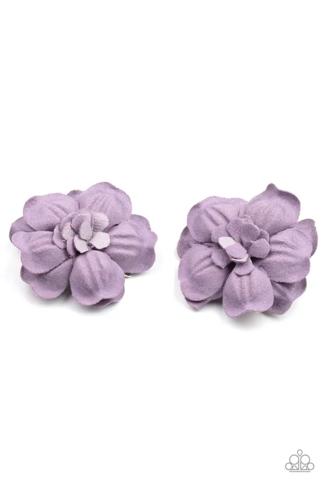 Paparazzi Hair Accessories ~ Happy-GROW-Lucky - Purple