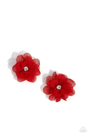 Paparazzi Hair Accessories ~ Perennial Palace - Red