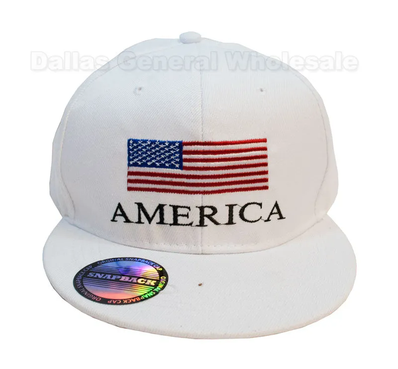 "America USA Flag" Trendy Snap Back Caps Wholesale