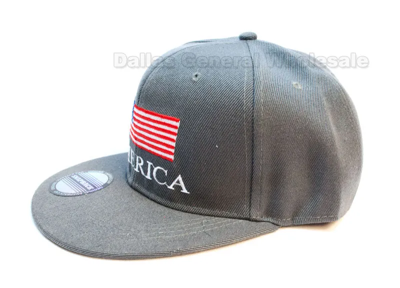 "America USA Flag" Trendy Snap Back Caps Wholesale