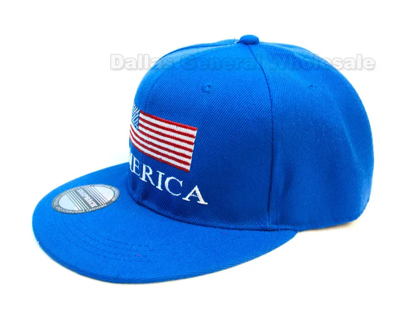 "America USA Flag" Trendy Snap Back Caps Wholesale