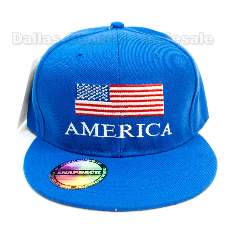 "America USA Flag" Trendy Snap Back Caps Wholesale