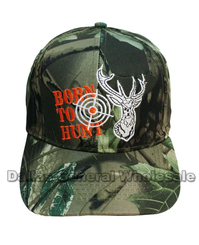 "Born to Hunt" Deer Camouflage Casual Caps Wholesale