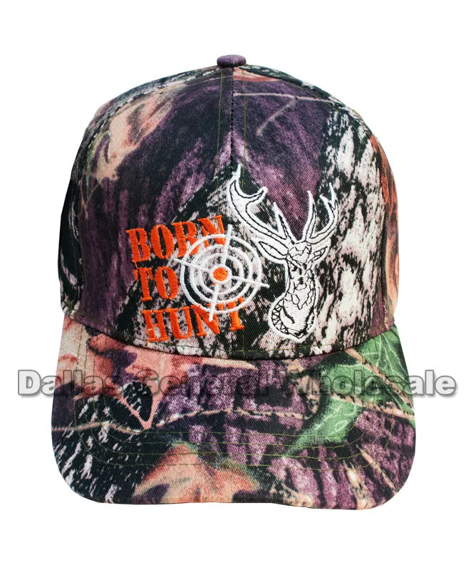 "Born to Hunt" Deer Camouflage Casual Caps Wholesale