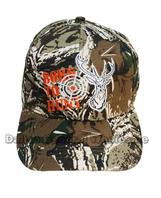 "Born to Hunt" Deer Camouflage Casual Caps Wholesale