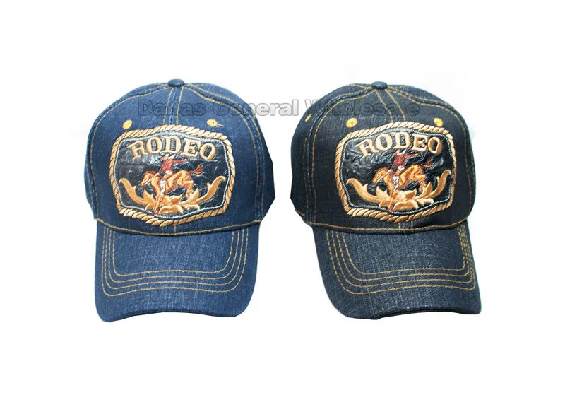 "Cowboy Rodeo" Casual Denim Caps Wholesale