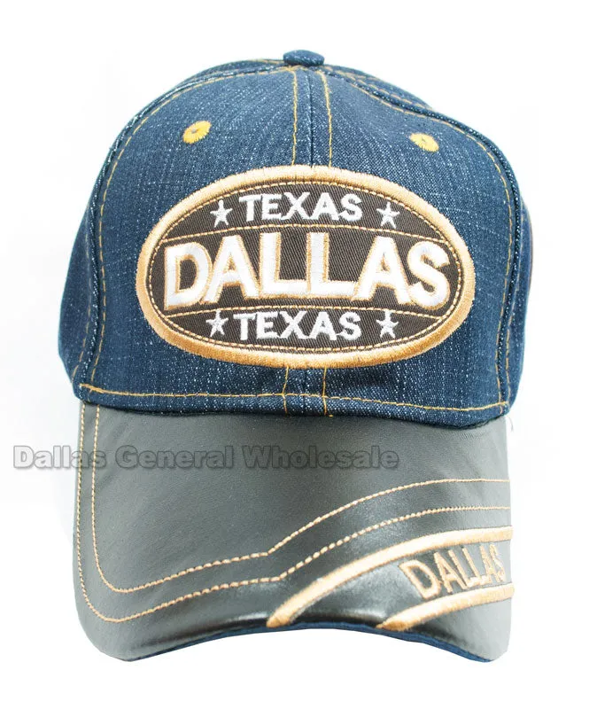 "DALLAS" Casual Denim Baseball Caps Wholesale