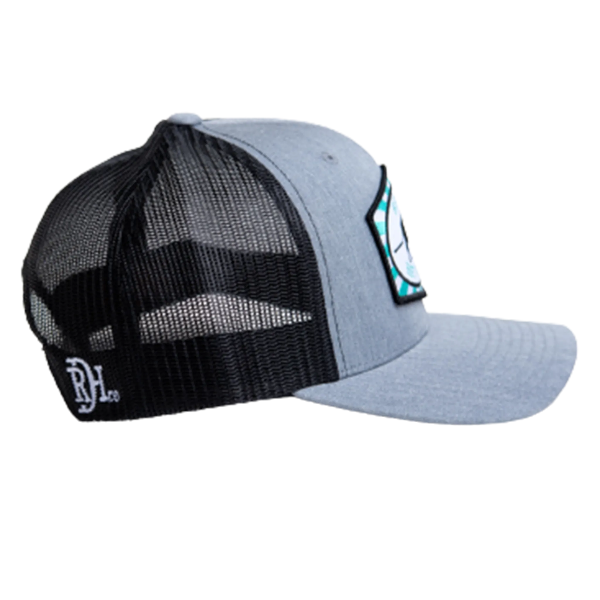 Red Dirt Designs Turquoise, Grey and Black Beachnut Cap