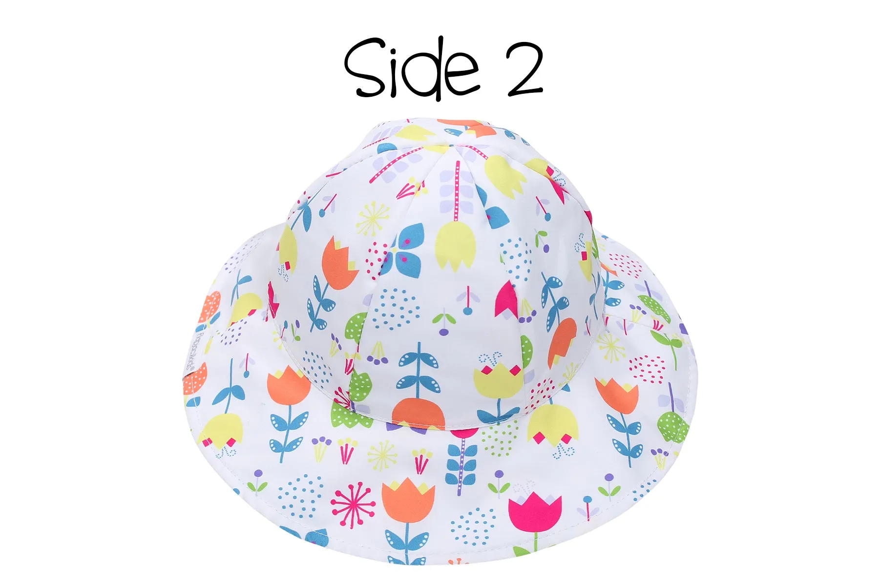 Reversible Baby & Kids Patterned Sun Hat - Butterfly | Floral