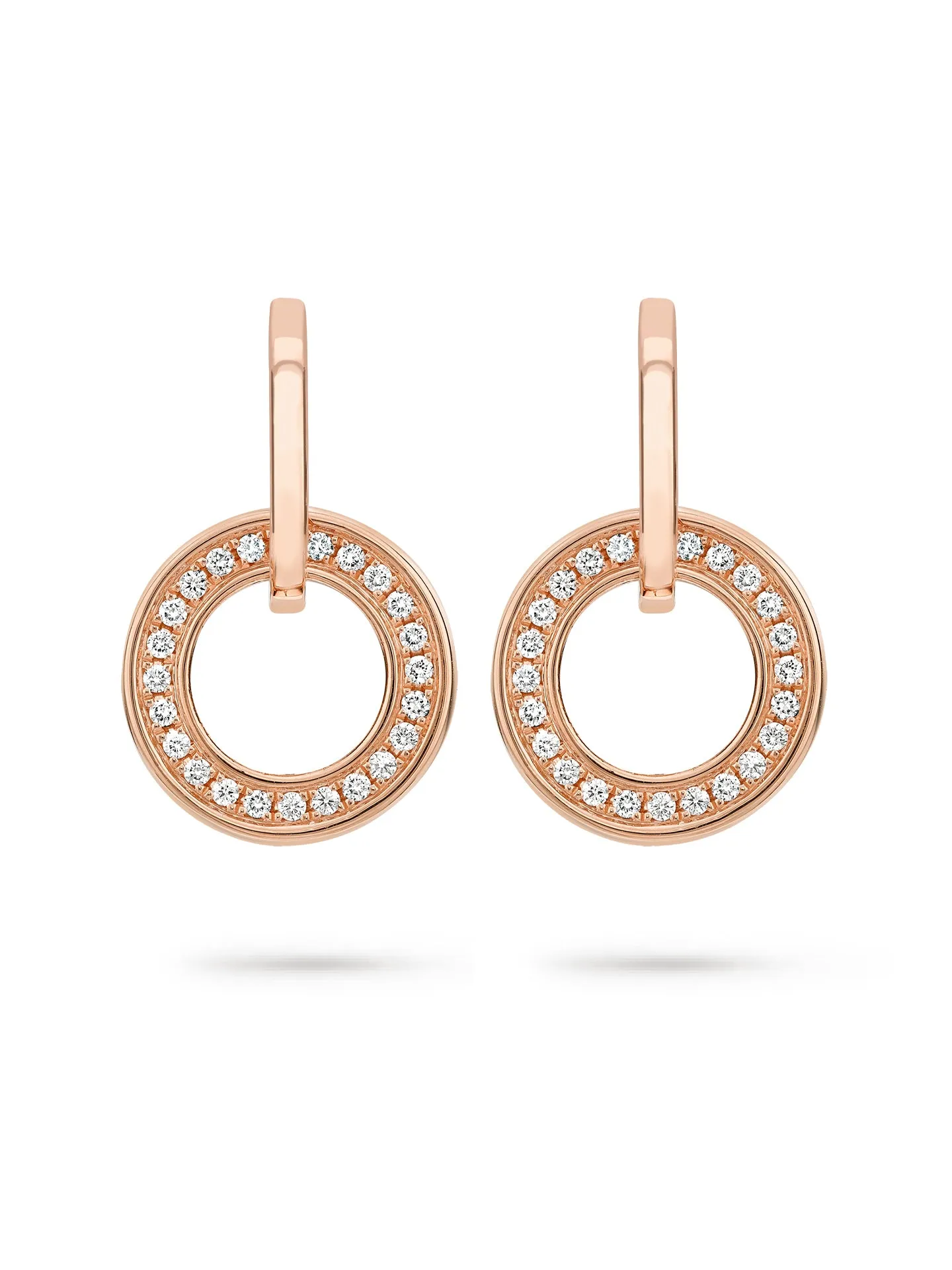 Roulette Classic Rose Gold Diamond Earrings