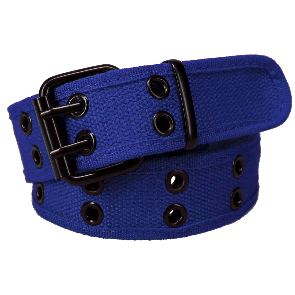 Royal Blue Double Grommet Belt