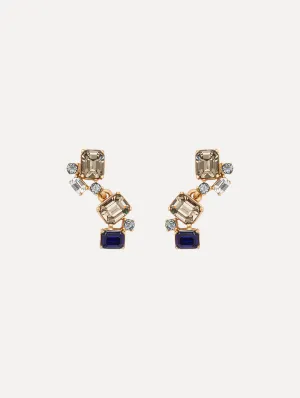 Scramble Crystal Drop Earrings