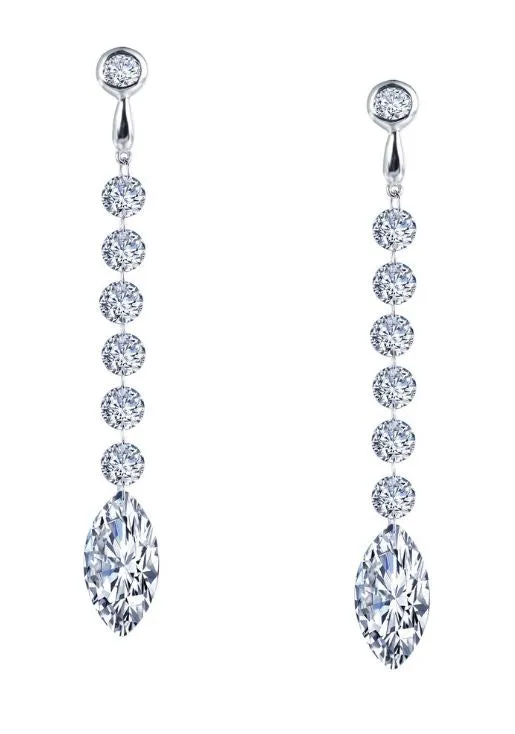 Seven Drop Marquise Earrings E0280CLP