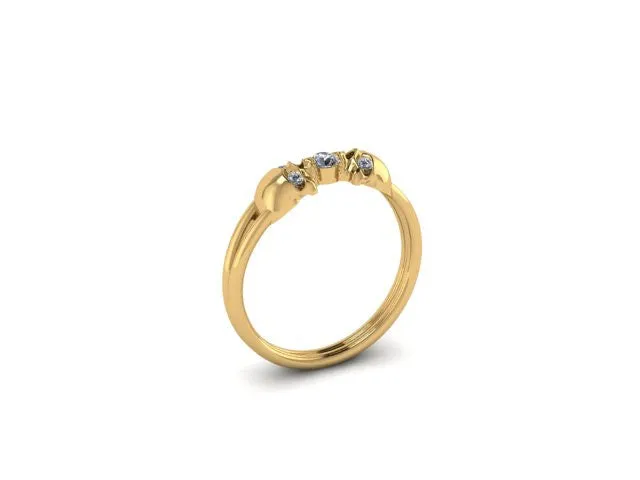 Skull Bezel Ring-UDINC0495