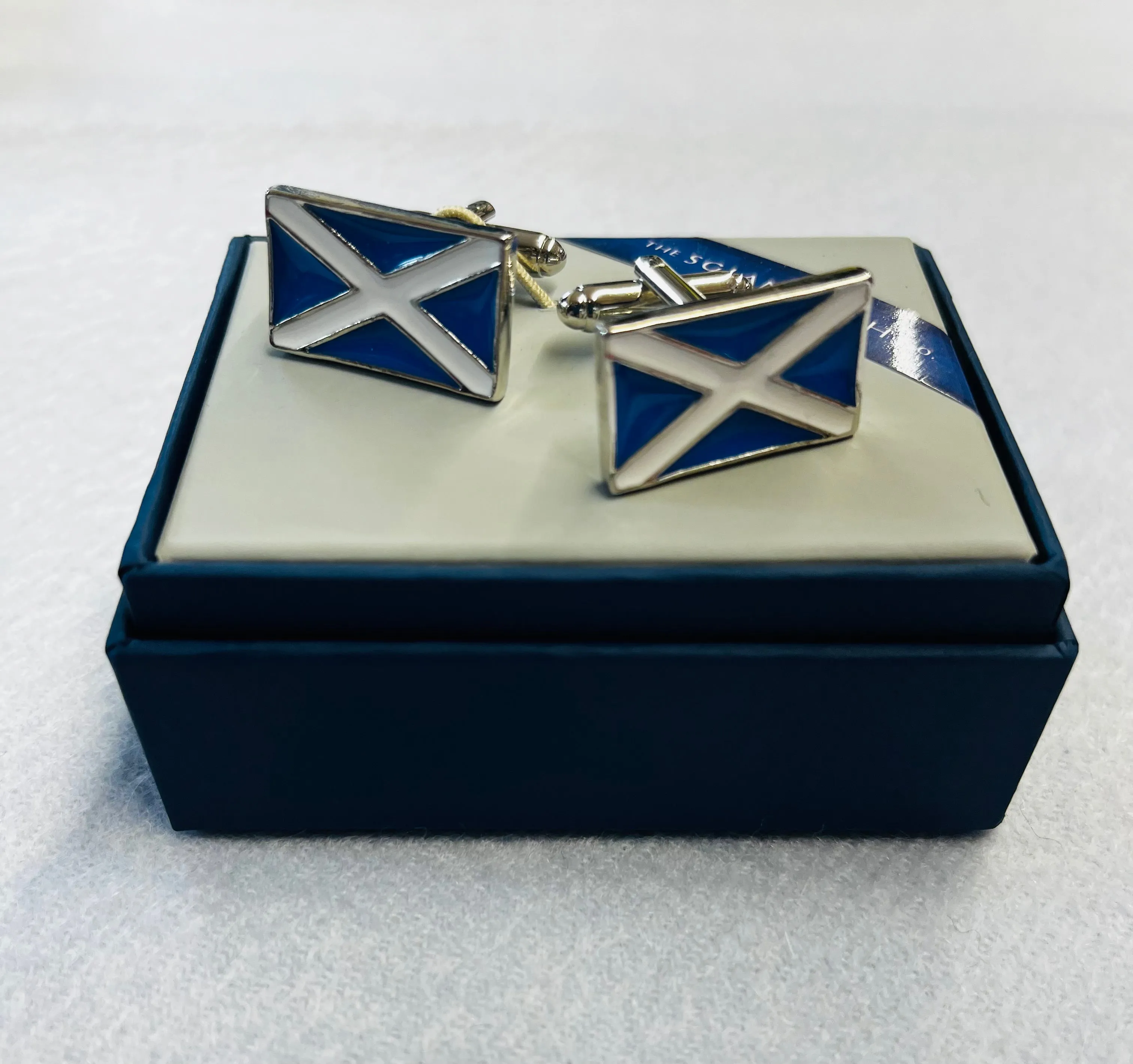 St. Andrews Saltire Enamel Cufflinks by Sgian Dubh Co