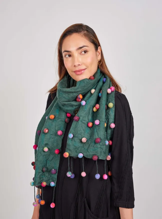 Sugar Dot Wool/Silk Scarf