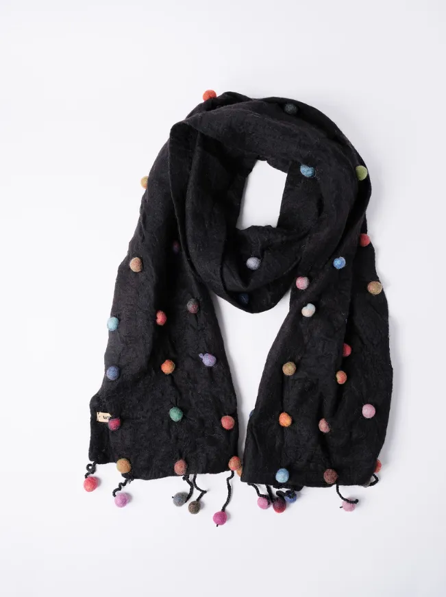 Sugar Dot Wool/Silk Scarf