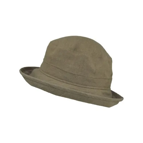 Sun Protection Bowler Hat - Patio Linen