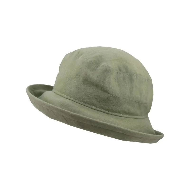 Sun Protection Bowler Hat - Patio Linen