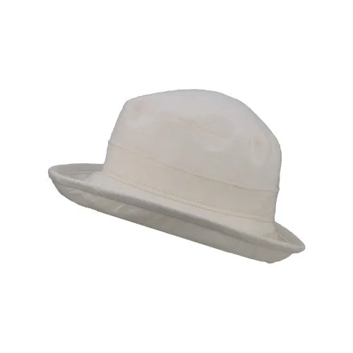 Sun Protection Bowler Hat - Patio Linen