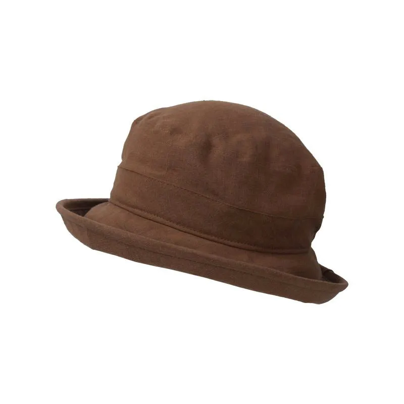 Sun Protection Bowler Hat - Patio Linen