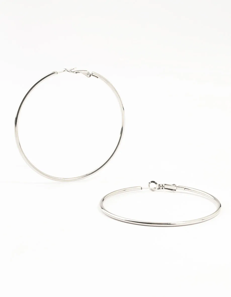 Surgical Steel Classic Hoop Earrings 60MM