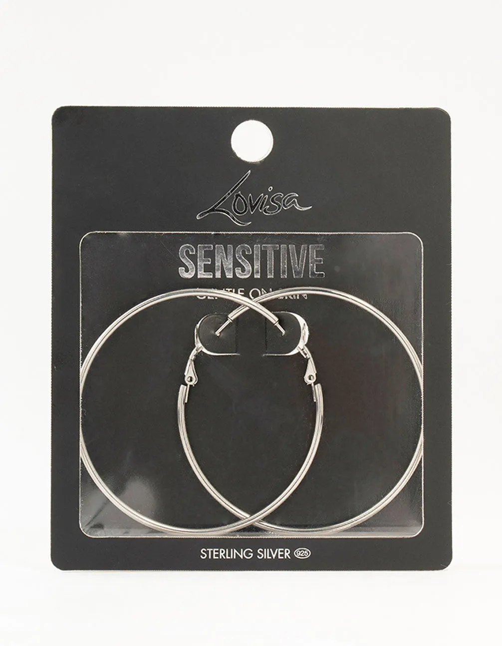 Surgical Steel Classic Hoop Earrings 60MM