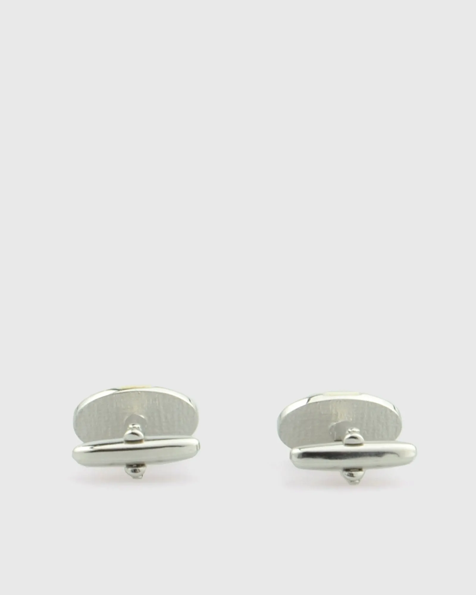 VINCENT & FRANKS VF23126R RHODIUM MOP CUFFLINKS