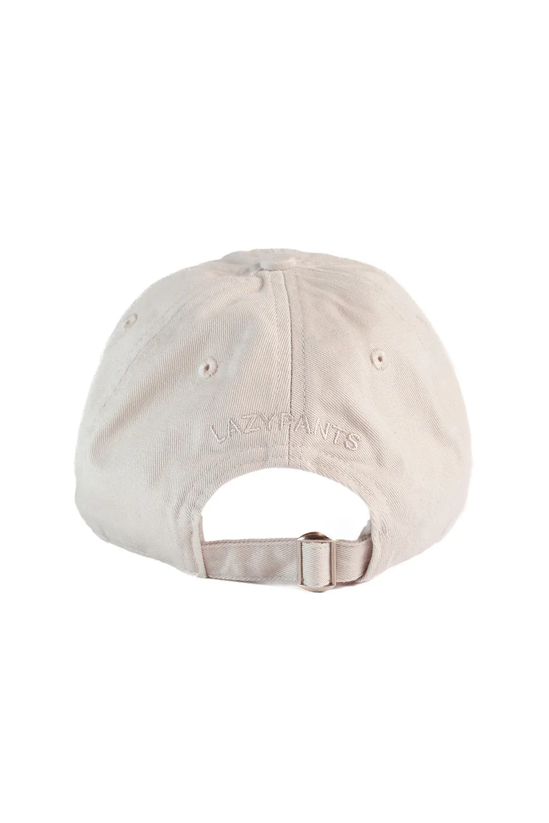 Washed cotton twill dad’s baseball cap in bone