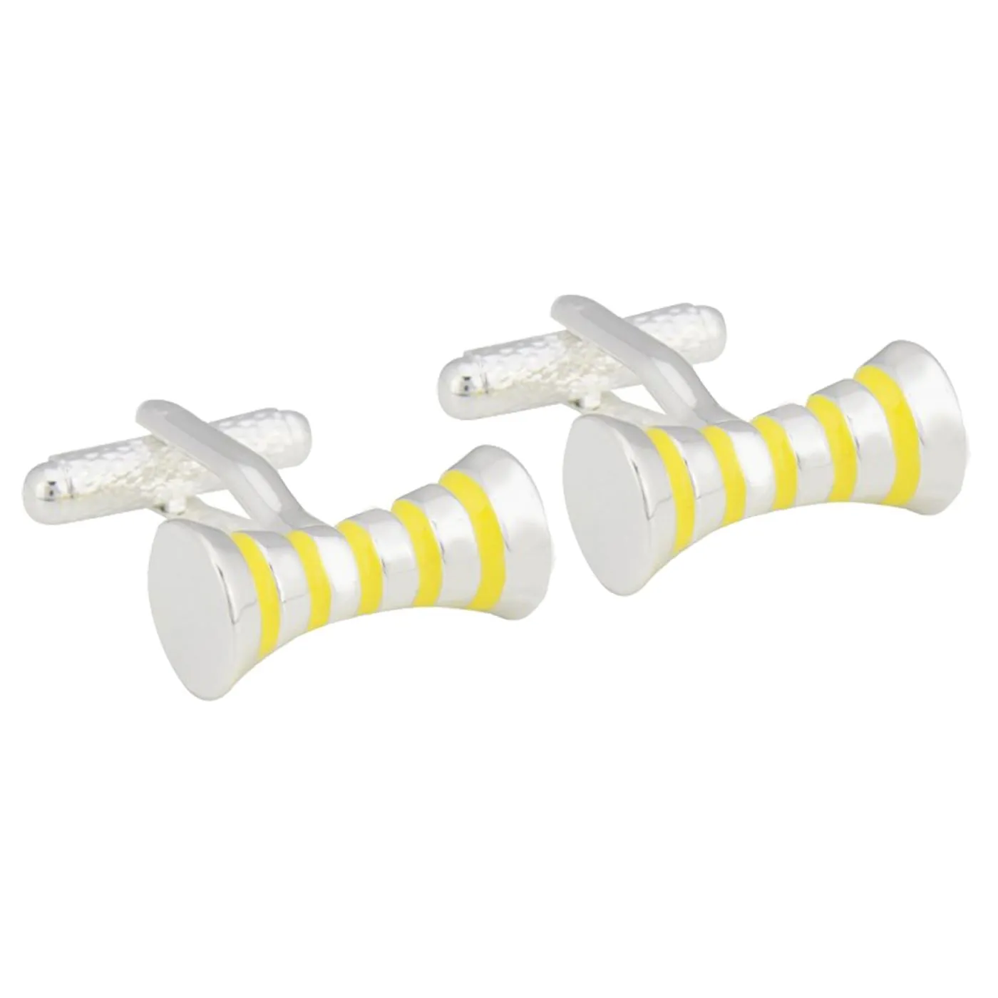 Yellow Cylinder Cufflinks